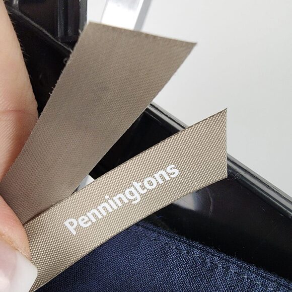 Pennintons Navy Blue Floral Midi Slit Skirt Size 18 - Picture 8 of 10